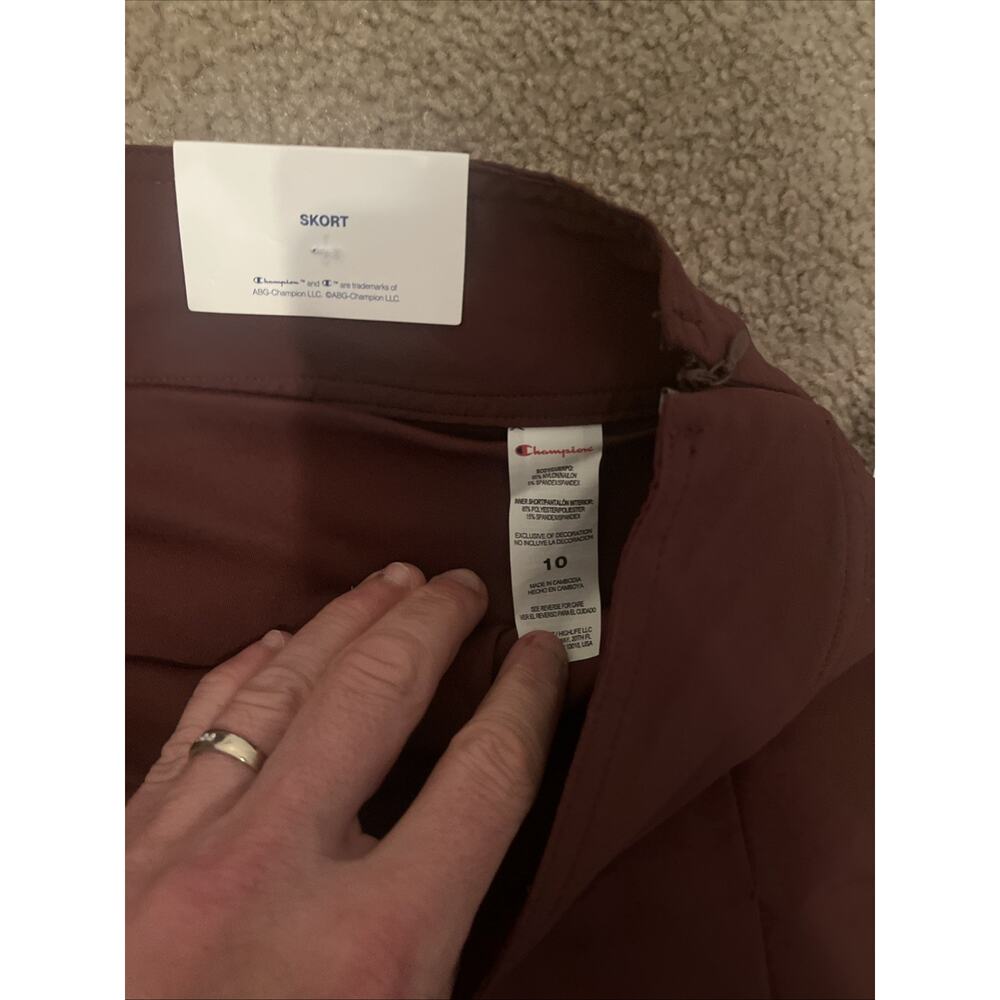 Champion Match Skort - BURGUNDY - Tennis Athletic Stretch - SZ 10 - Picture 4 of 5